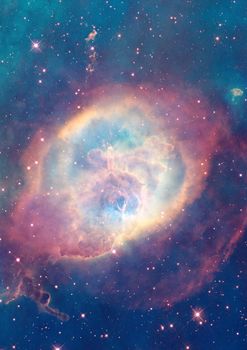 Far being shone nebula and star field against space. "Elements of this image furnished by NASA".