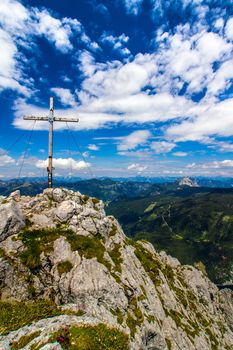 Large view of the high mountains Alps Austria