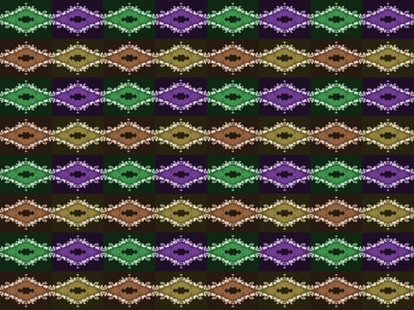 Digital computer graphic - textural seamless ornament for design.