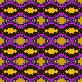 Digital computer graphic - textural seamless ornament for design.