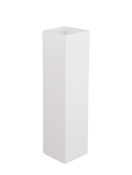 White vase isolated on white ,clipping path