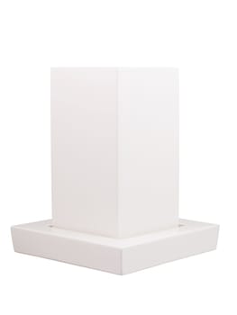 White vase isolated on white ,clipping path