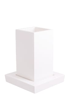 White vase isolated on white ,clipping path