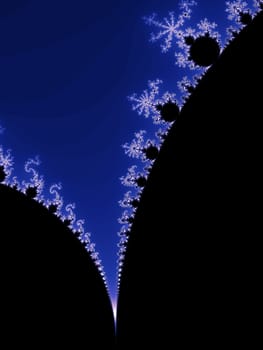 Digital computer graphic - rendering. Decorative fractal background for design.