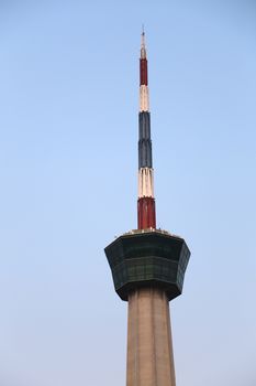 tower in thailand with blue sky