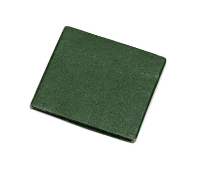 green cover on a white background