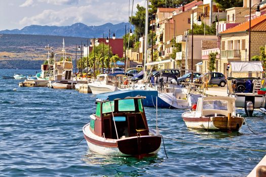 Novigrad dalmatinski waterfront summer view, Dalmatia, Croatia