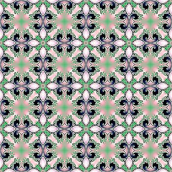 Digital computer graphic - seamless decorative ornament for design.