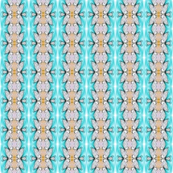 Digital computer graphic - seamless decorative ornament in a gentle colors for design.