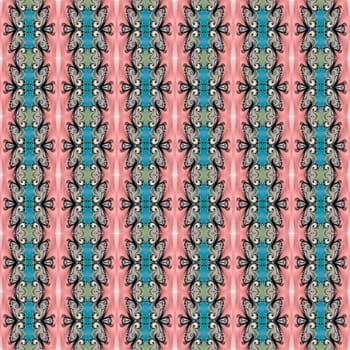 Digital computer graphic - seamless decorative ornament in a gentle colors for design.