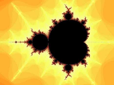 Digital computer graphic - rendering. Decorative fractal background for design.