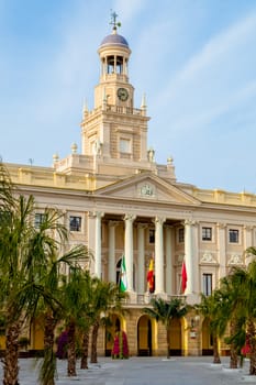 Old city hall of the city of Cadiz, Spain