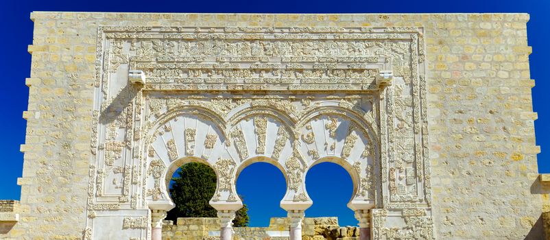 Entrance of Yafar's house, in archeological set of Madinat al-Zahra, Cordoba, Spain