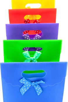 Lots of gift bags of different colors