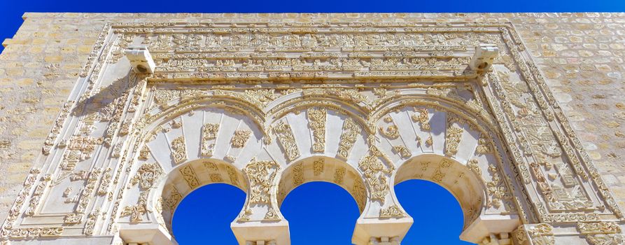 Entrance of Yafar's house, in archeological set of Madinat al-Zahra, Cordoba, Spain