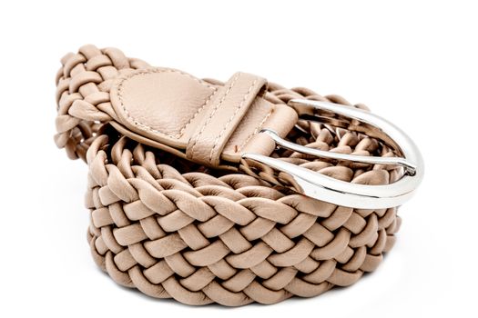 A grey women belts on a white background