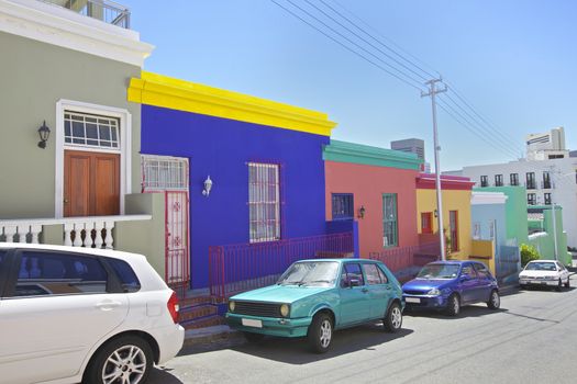 Bo Kaap area in the city of  Cape Town, South Africa
