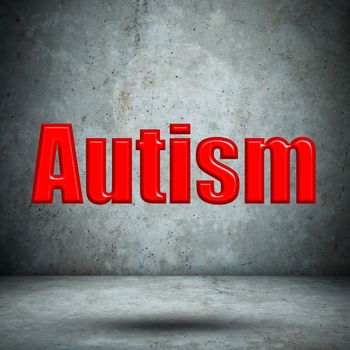 Autism on concrete wall