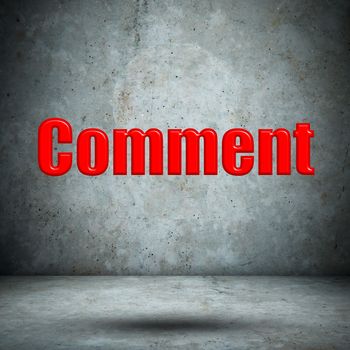 comment on concrete wall