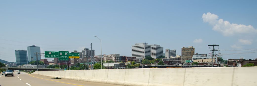 Views of Knoxville Tennessee downtown