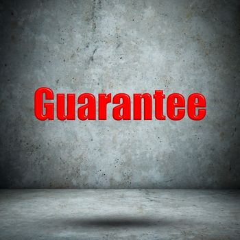 Guarantee on concrete wall