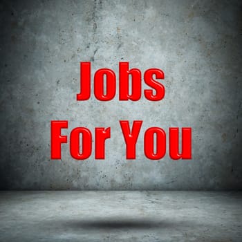 Jobs For You concrete wall