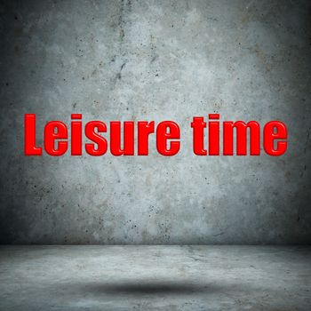 Leisure time concrete wall