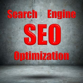 Search Engine Optimization concrete wall