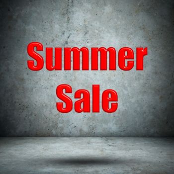 Summer Sale concrete wall