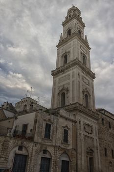 Metropolitan Cathedral of Santa Maria Assunta in the old town of Lecce in the southern Italy (17th century)