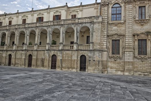 Metropolitan Cathedral of Santa Maria Assunta in the old town of Lecce in the southern Italy (17th century)