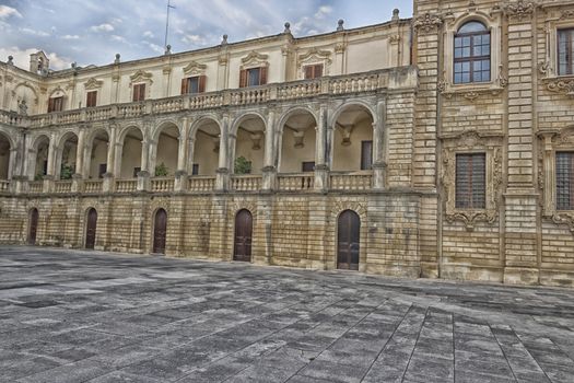 Metropolitan Cathedral of Santa Maria Assunta in the old town of Lecce in the southern Italy (17th century)