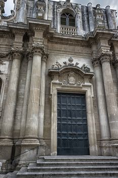 Church of St. Teresa in Lecce in the old town of Lecce in the southern Italy (17th century)