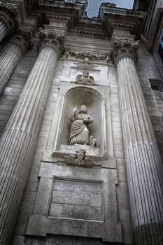 Church of St. Teresa in Lecce in the old town of Lecce in the southern Italy (17th century)