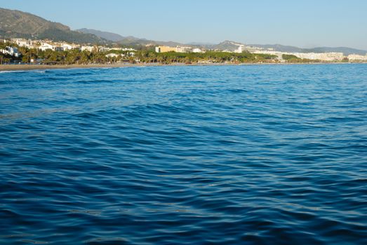 Beach located in Marbella (Spain).