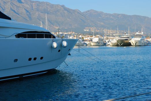 Banus Marina, in Marbella, a village located in the south of Spain