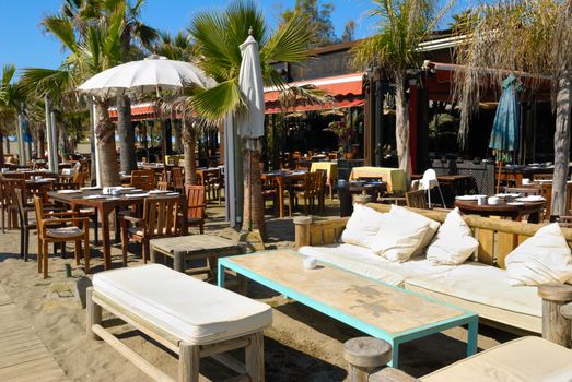 Restaurant and drinking local in the beach of Marbella (Spain)