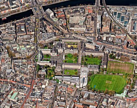 Dublin Ireland aerial view