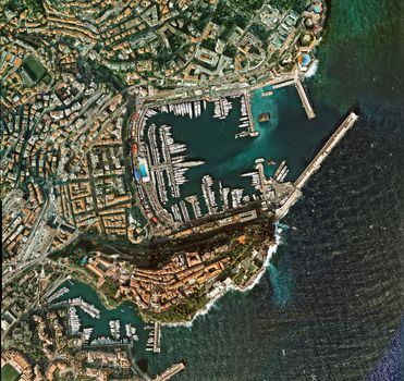 Monaco aerial view