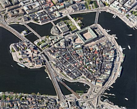 Stockholm Sweden aerial view