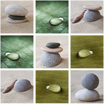 Nature zen collage
