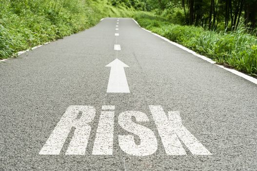 Risk on the road background