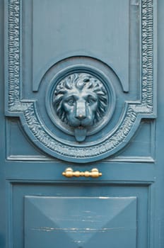 Building entry - ancient luxury door closeup