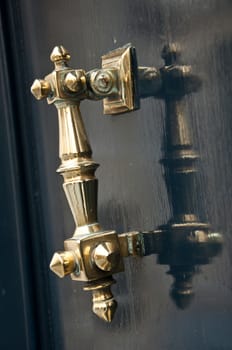 Building entry - ancient luxury door closeup