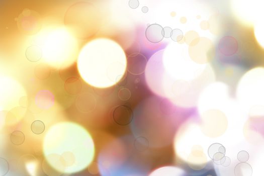 Bright circles of light abstract background 