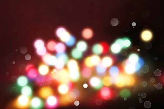 Bright circles of light abstract background