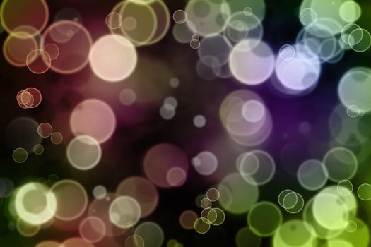 Bright circles of light abstract background 