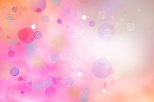 Bright circles of light abstract background