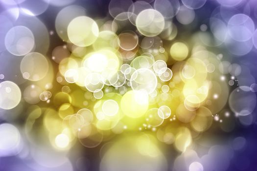 Bright circles of light abstract background