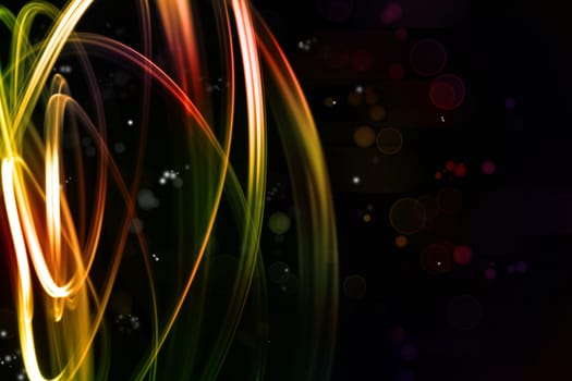 Swirly lines bright abstract background